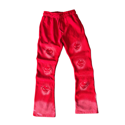 SHADOW SMOKE Flair Pants (RED)